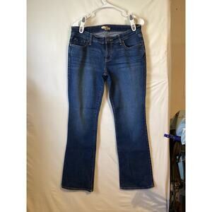 4617 Old Navy Jeans Size 8 The Diva Low Rise Dark Wash Cotton Blend Boot Cut
